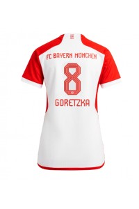 Fotbalové Dres Bayern Munich Leon Goretzka #8 Dámské Domácí Oblečení 2023-24 Krátký Rukáv